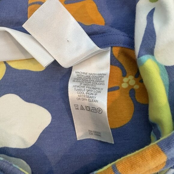 Liz Claiborne Vintage Floral Dress/Swimsuit Cover Up SZ Large Stretch, Retro‎ - Picture 6 of 6